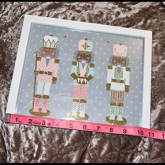 Pink pastel nutcracker picture embellished 8x10 - Picture 6 of 8